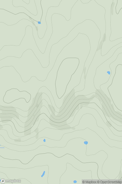 Thumbnail image for The Warren [South East England] showing contour plot for surrounding peak